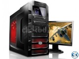 New PC-HDD 250GB RAM 2GB Dual Core 17 LED MONITOR