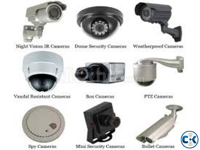 DISCOUNT CC Camera 4Pc with 4 Ch DVR full set up large image 0