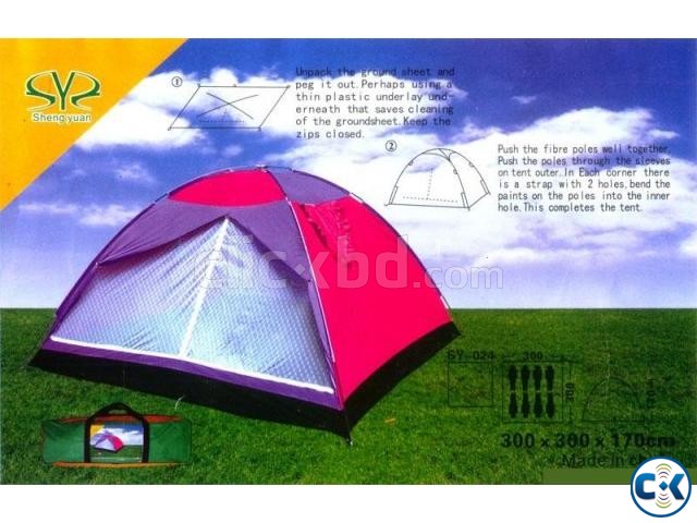 Tent তাবু Eight Person Fiber Glass Tent Camping Picnic large image 0