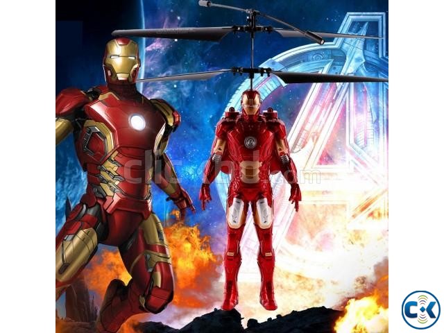 Iron Man IR RC Kids Sensor Helicopter large image 0