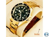 Rolex Golden Chain with Black Dialer