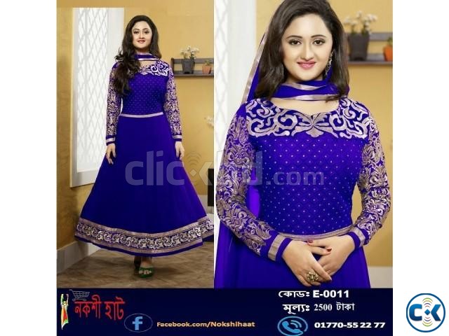 Indian Semi-Stitch Georgette Long Part Suits large image 0