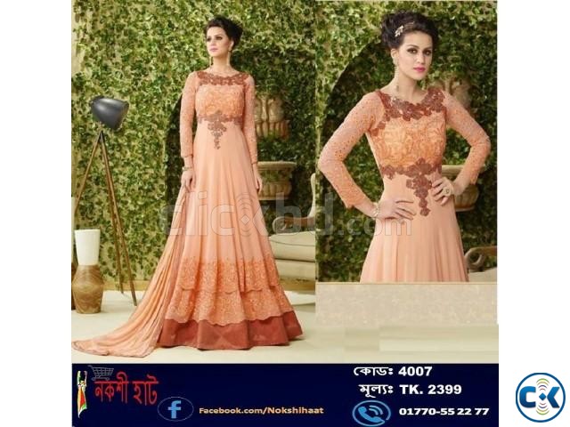 Indian Semi-Stitch Georgette Long Part Suits large image 0