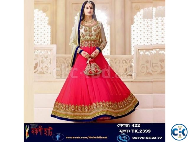 Indian Semi-Stitch Georgette Long Part Suits large image 0