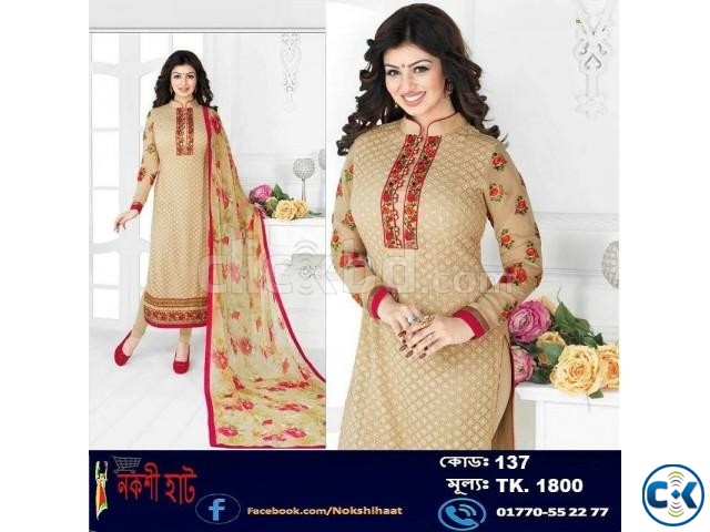 Indian Semi-Stitch Georgette Long Part Suits large image 0