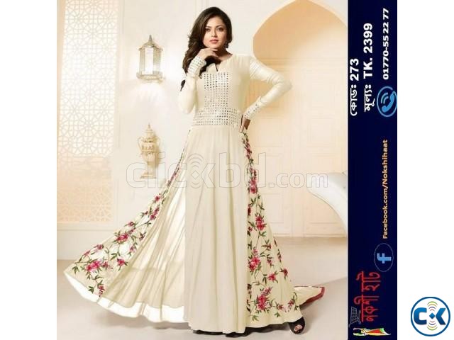 Indian Semi-Stitch Georgette Long Part Suits large image 0