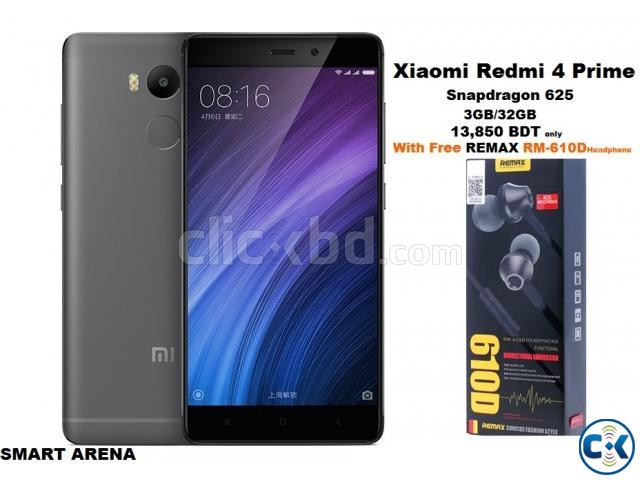 Xiaomi Redmi 4 Prime 32GB One year warranty Free Headphone large image 0