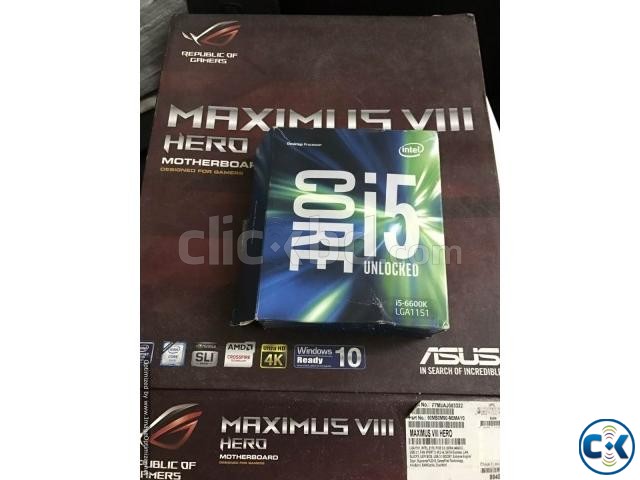 Maximus VIII Hero Core i5 6600K Combo large image 0