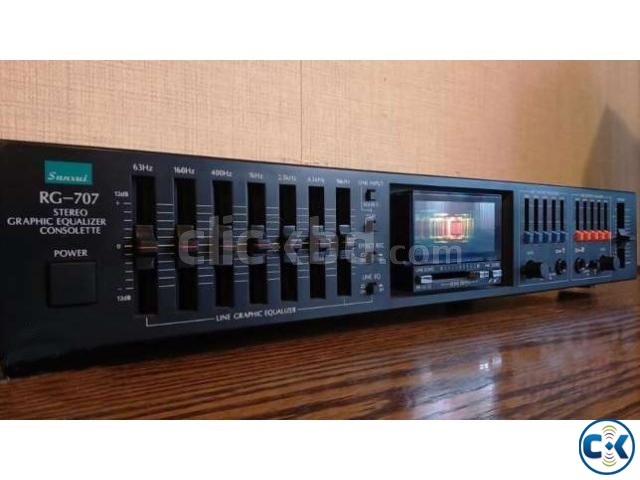 Vintage Sansui RG 707 equalizer large image 0