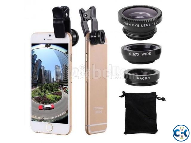 Universal 3 in 1 Clip Mobile Phone Lens large image 0