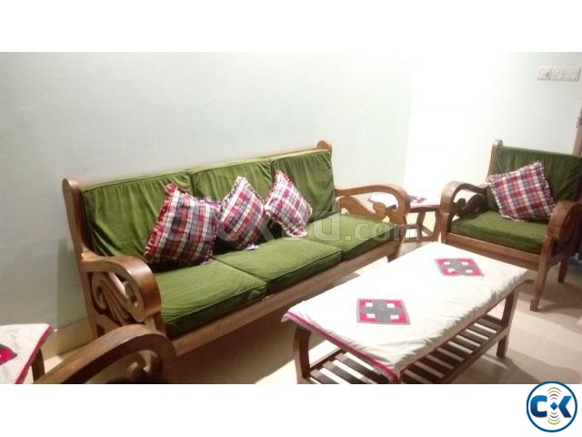 Urgent Sale SEGUN wooden Sofa set large image 0