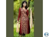 Unstitched Cotton Block Printed Salowar Kameez