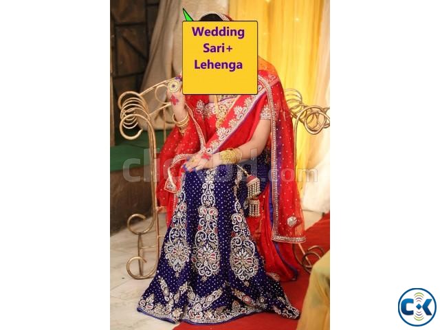 Wedding Benarosi Sari Lehenga Only 15  large image 0