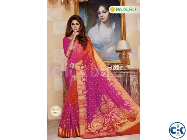 Original Rajguru Silk Katan Saree -1pc large image 0