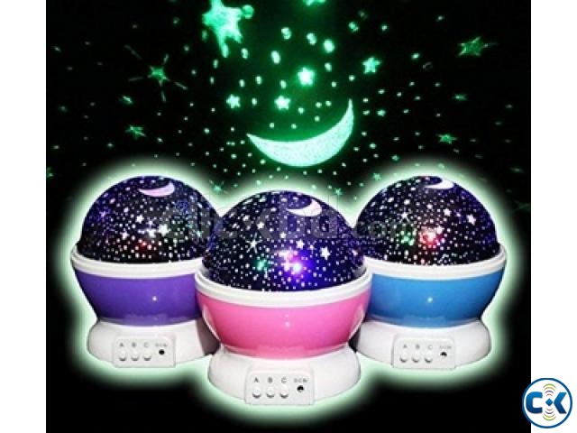 Dream Rotating Projection Lamp Stars large image 0