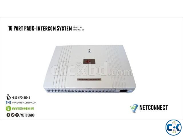 16 Port IKE PABX-Intercom System for Office Apartment large image 0