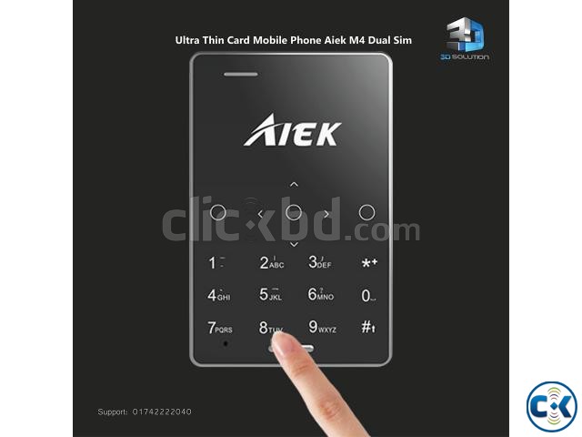Ultra Thin Card Mobile Phone Aiek M4 Dual Sim large image 0