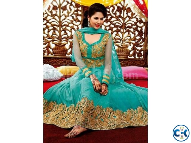 Semi-Stitched Georgette Dress large image 0