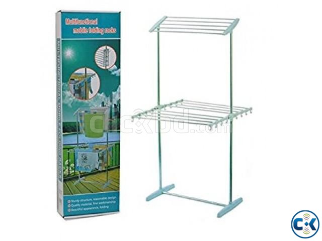 MULTI-FUNCTIONAL FOLDING CLOTHES RACK large image 0