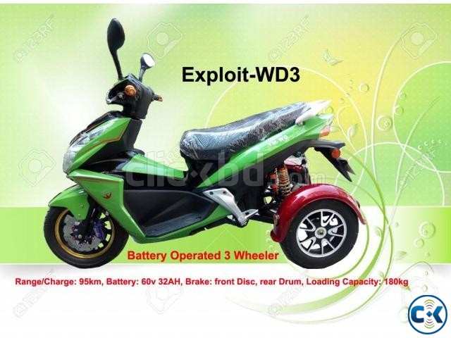 Battery Operated Three Wheeler Electric Bike large image 0