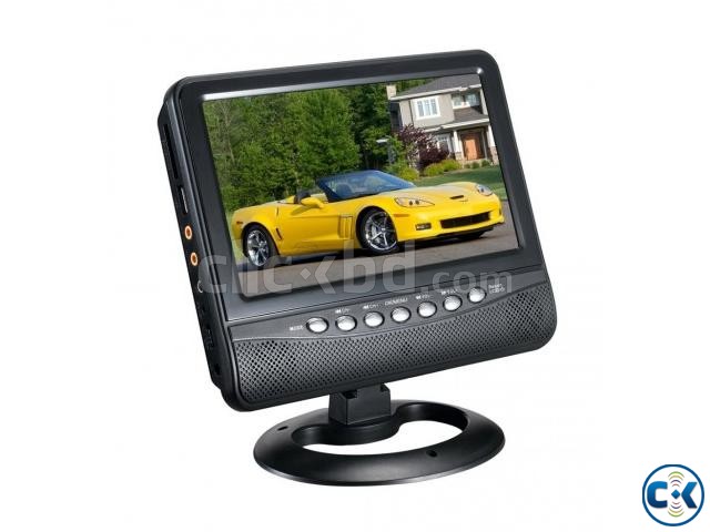 Portable 9 Inch FM Radio USB Slim LCD TV large image 0