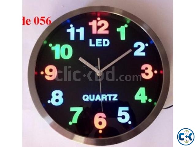 LED WALL CLOCK large image 0