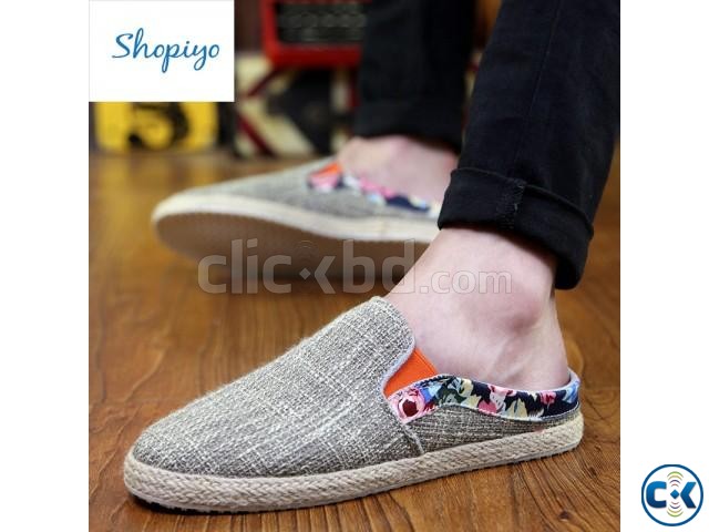 Men s linen shoes lazy pedal large image 0