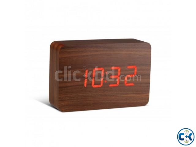 Wooden Table Digital Clock large image 0