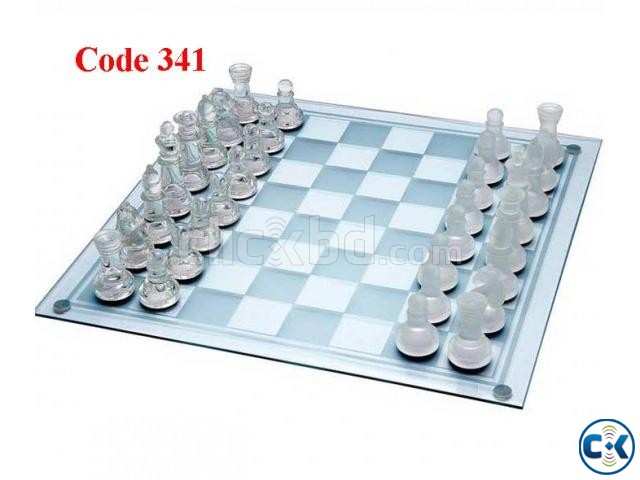 Hi-Quality Glass Chess Set large image 0