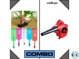 Combo Of Portable Hand Air Blower 600W USB Portable LED Li