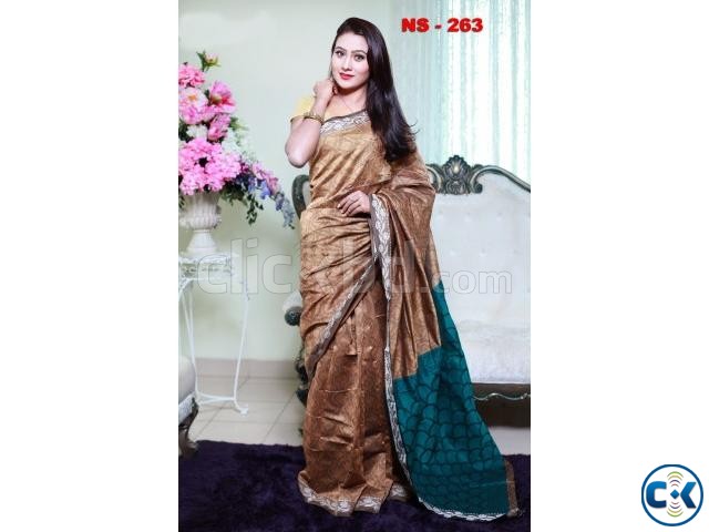 Maslise Silk Saree Jal Chap large image 0