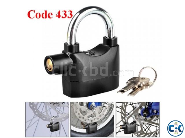 Bike Alarm Lock Double shackl large image 0