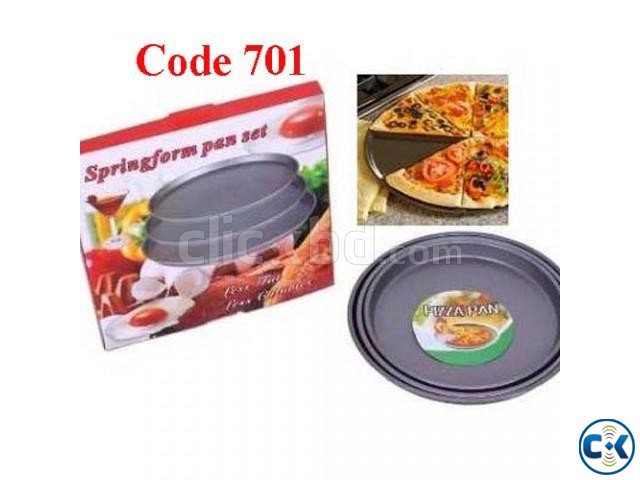 Hi-Quality Non-Stick Pizza Pan 3pc large image 0