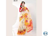 Boishakhi Cotton kota handprint Saree Bois-39