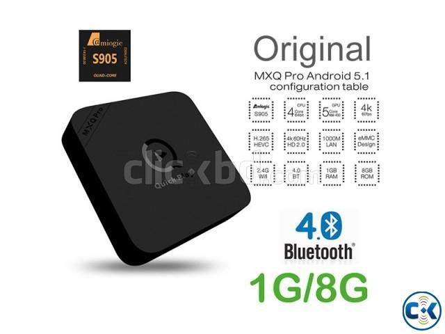MXQ Pro Quick Play Andorid Tv Box 1G 8G Bluetooth large image 0