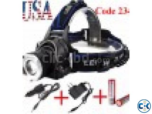 Led Rechargable Head Light Code 234 large image 0