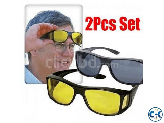 2-in-1-night-vision-polarized-anti-glare-glass large image 0