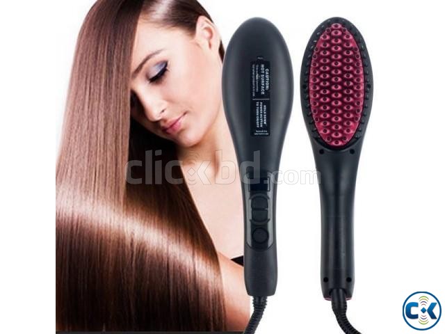 Straight Artifact Ceramic Straightening Brush - Black large image 0