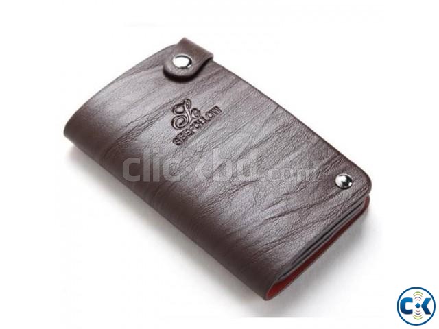 Leather Credit Card Wallet for Men large image 0