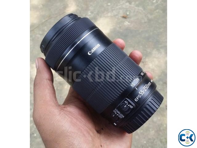 Canon EFS 55-250 IS STM Lens new condition with boxed. large image 0