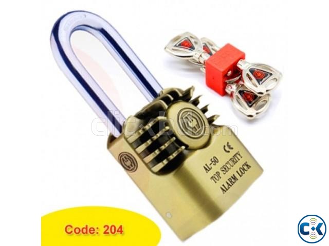 Waterproof Alarm Padlock AL50 ওয়াটারপ্রুফ অ্যালার্ম প্যাডল large image 0