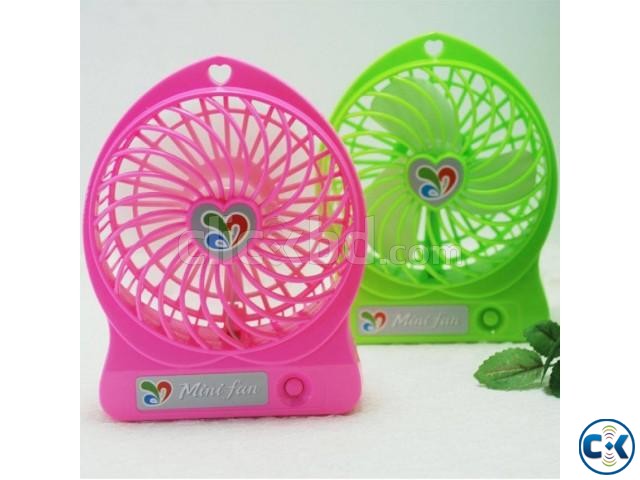 Mini USB Rechargeable Fan large image 0