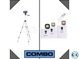 Combo of 16 LED Selfie Flash Light Mobile Stand