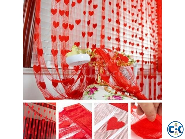 Handloomwala Heart Net Curtain 2pis large image 0