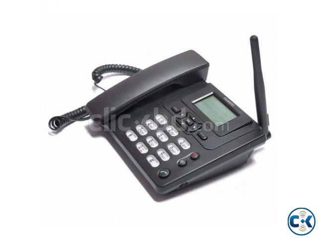 HUAWEI GSM Desktop Telephone with FM Radio ETS-3125i Black large image 0