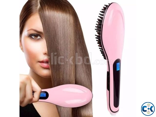 Fast Hot Hair Straightener Comb Brush large image 0