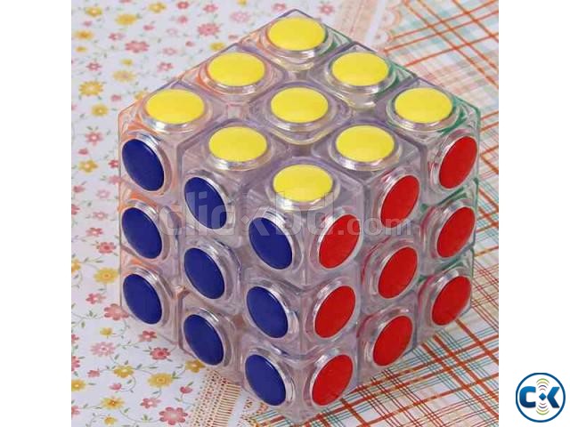 Dot Design Transparent 3x3 Magic Cube large image 0