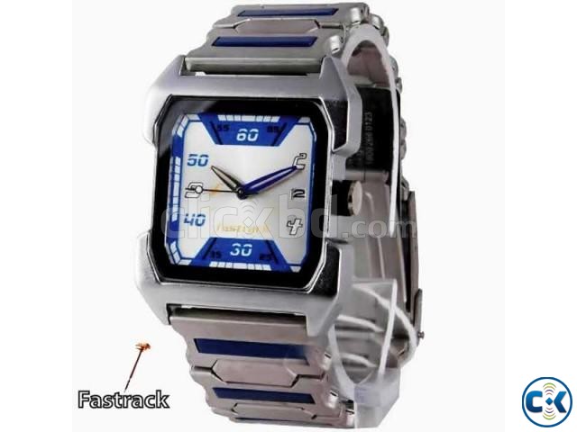 Fastrack Date Functioned Blue Dialer large image 0