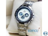 EDIFICE MENS WRIST WATCH WHITE DIAL