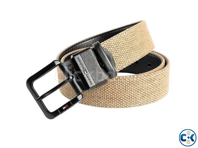 Tommy Hilfiger Light Brown Canvas Belt large image 0